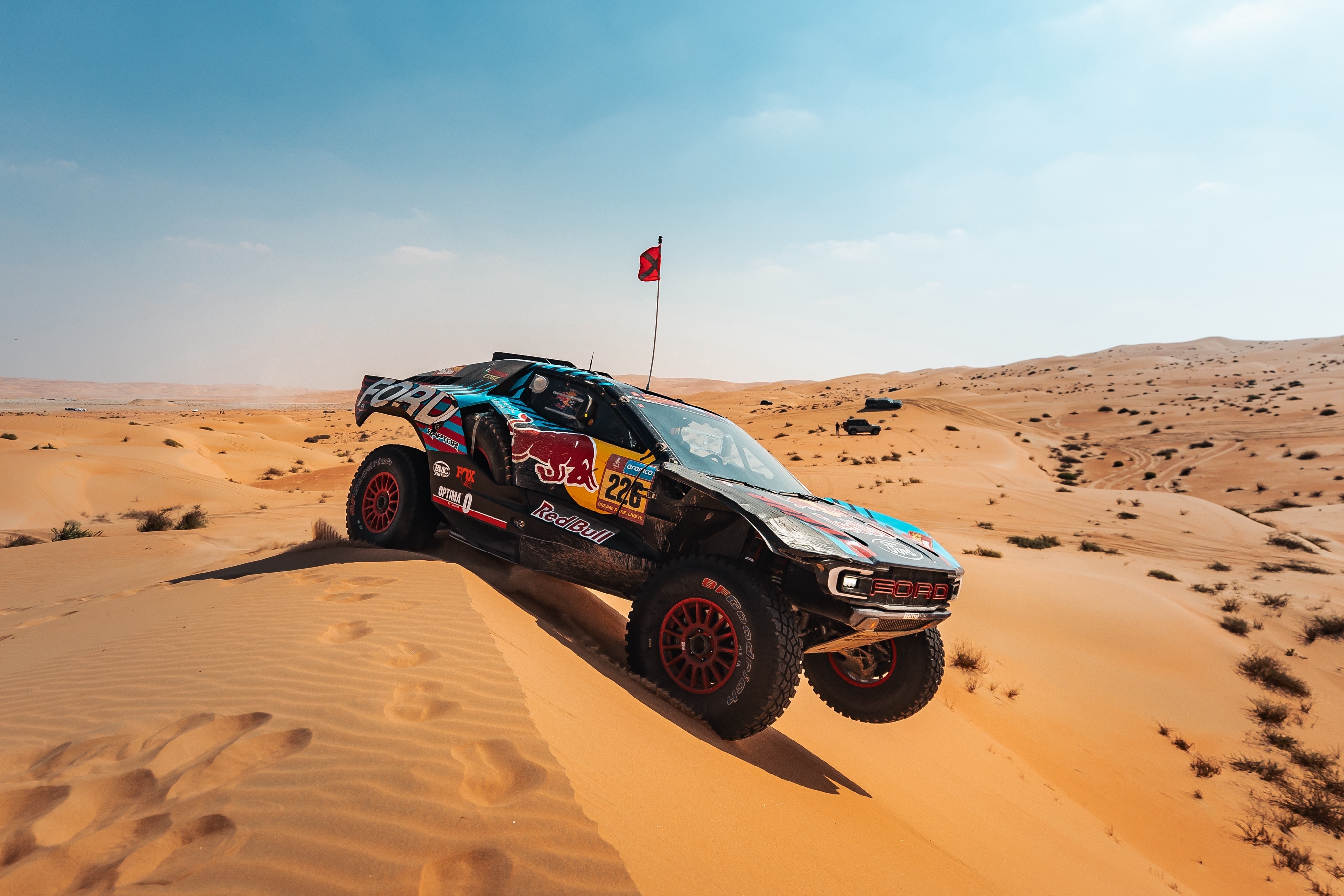 Raptor T1+ at 2025 Dakar Rally. License valid for earned editorial, press releases, press kits. All non-broadcast digital and online media Region: Global. This content is solely for editorial use and for providing individual users with information. Any storage in databases, or any distribution to third parties within the scope of commercial use, or for commercial use is permitted with written consent from Ford in Europe GmbH only.